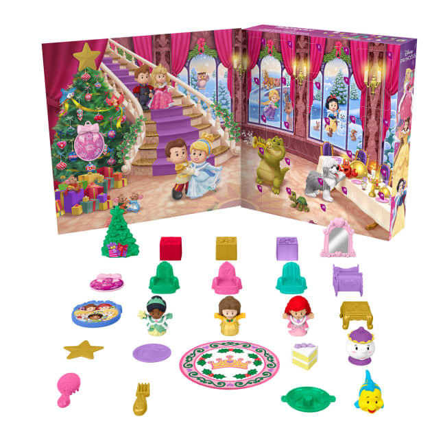 Fisher-Price Little People Disney Princess Advent Calendar For Toddlers & Kids, 24 Toys - Image 1 of 6