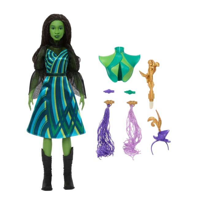 Universal Pictures’ Wicked Get Ready With Elphaba Doll Set With 7 Accessories & Color Change Nails - Image 1 of 6