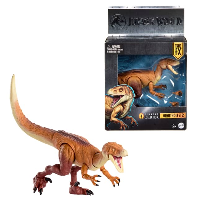 Jurassic World Hammond Collection Ornitholestes Dinosaur Figure, Deluxe Design And 18 Articulations - Image 1 of 6
