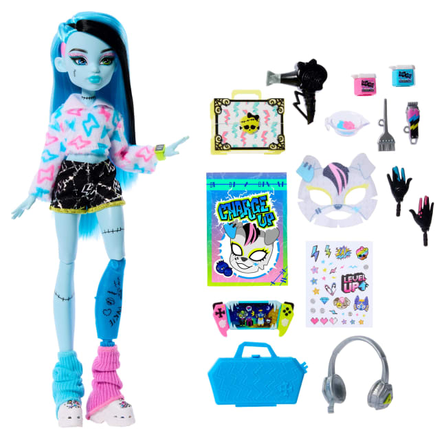 Monster High Self-Scare Secrets Frankie Stein Fashion Doll With 13 Realistic Accessories - Image 1 of 6