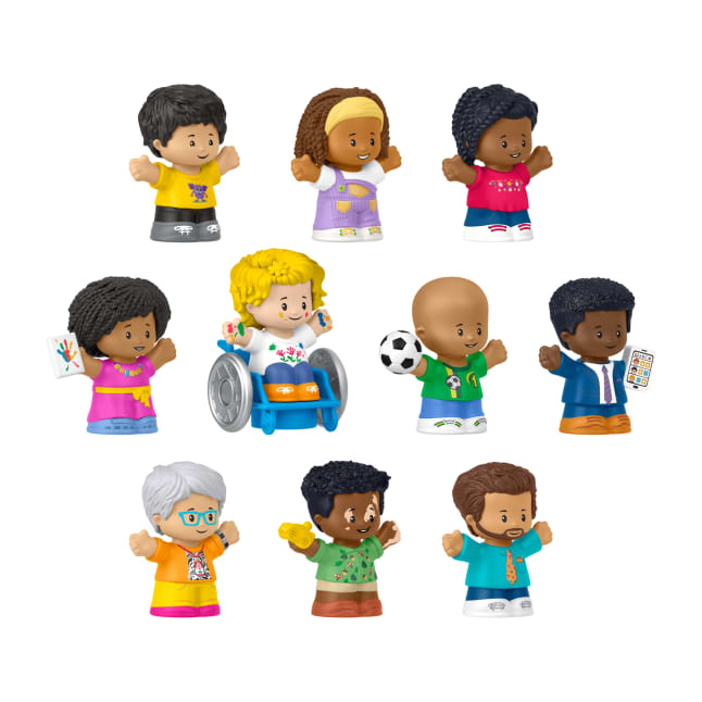 Fisher-Price Little People Classroom Figures 10-Piece Set For Toddler & Preschool Pretend Play - Imagem 1 de 4