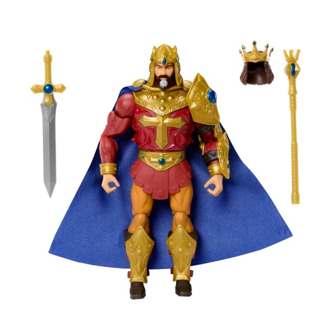 Masters Of The Universe Masterverse New Eternia King Randor MOTU Action Figure Toy, 30 Articulations - Imagen 1 de 6