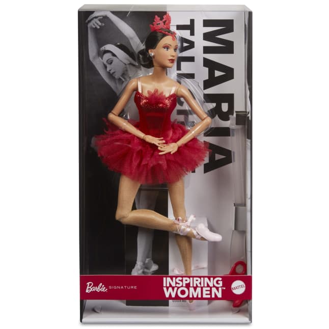 Barbie Inspiring Women Maria Tallchief Collectible Doll in Red Firebird Ballet Costume - Imagen 1 de 6