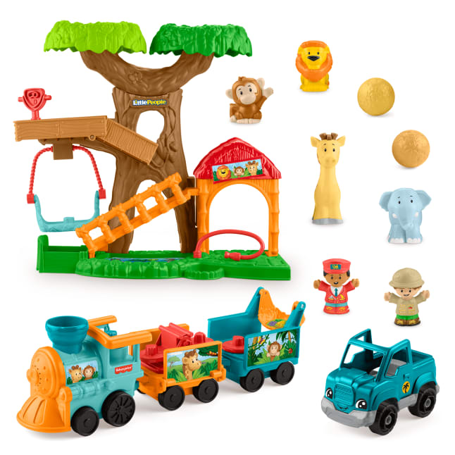 Fisher-Price® Little People® Coffret-Cadeau Le Train de La Jungle - Imagem 1 de 6