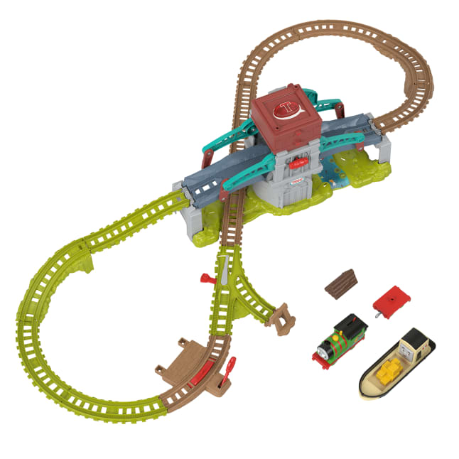 Thomas & Friends Pista de Juguete Interactiva Bulstrode con Doble Puente - Imagen 1 de 6