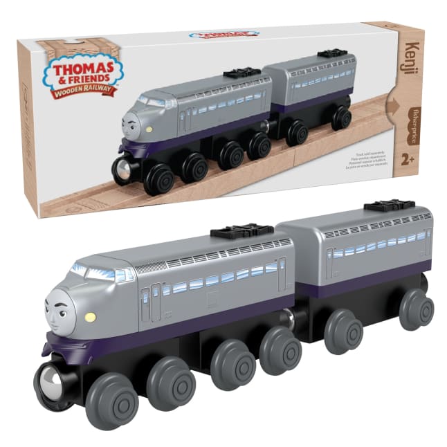 Fisher-Price Thomas & Friends Wooden Railway Kenji Engine And Car - Image 1 of 6