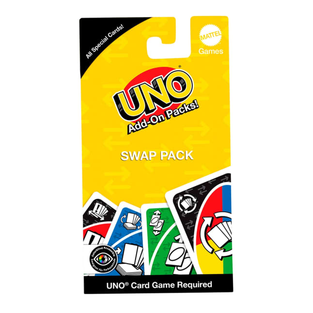 UNO Add-On-Packs Swap Pack Card Game For Kids, Family & Game Nights, Travel, Camping & Parties - Imagem 1 de 6