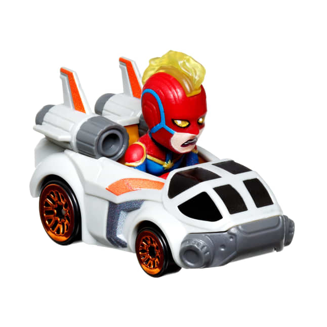 Hot Wheels RacerVerse Veículo de Brinquedo Capitão Marvel no Jato - Image 1 of 6