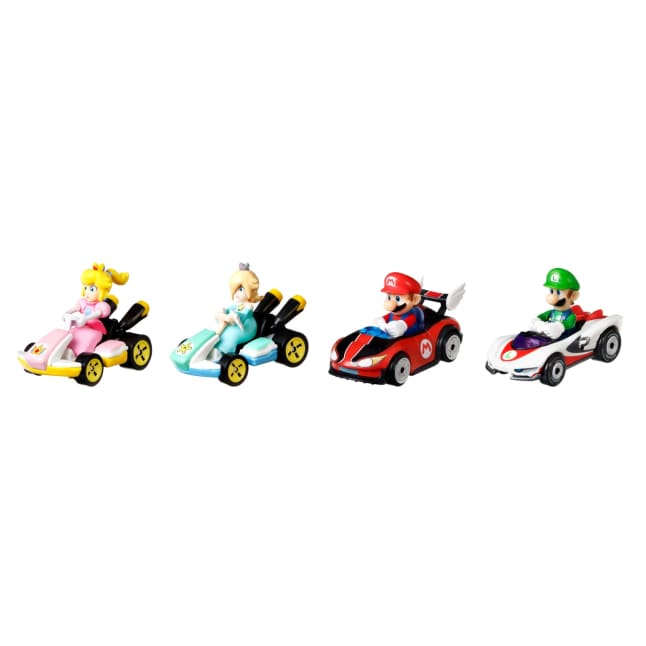Hot Wheels Mario Kart Vehicle 4-Pack With 1 Exclusive Collectible Model - Image 1 of 6