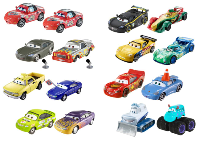 Cars de Disney y Pixar Diecast Vehículo de Juguete Paquete de 2 Personajes - Image 1 of 6