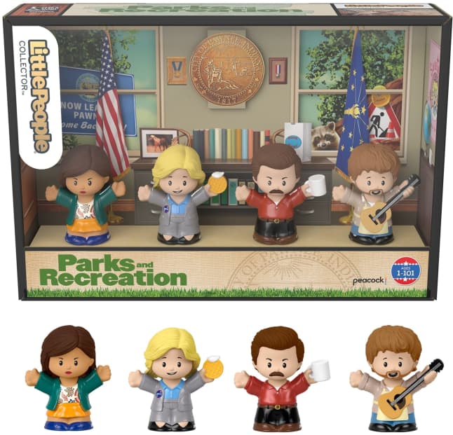 Little People Collector Parks And Recreation Special Edition Set, 4 Figures - Imagem 1 de 6