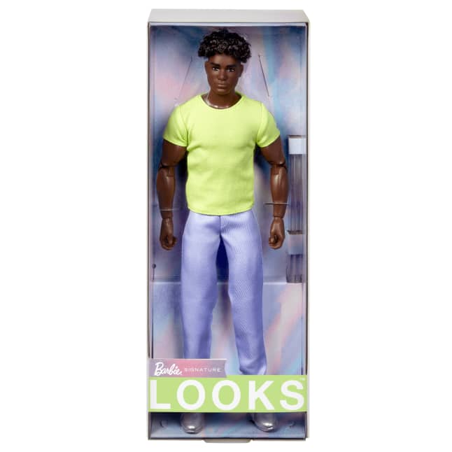 Barbie Looks No. 25 Collectible Ken Doll With Curly Black Hair And Colorful Y2K Fashion - Image 1 of 6