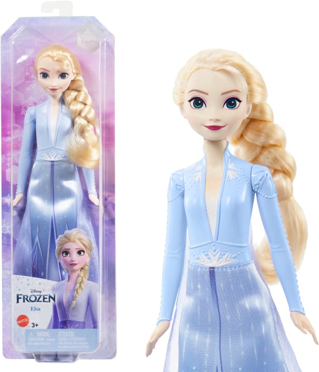 Disney Frozen Boneca Reinha Elsa Frozen II Saia Cintilante - Imagem 1 de 