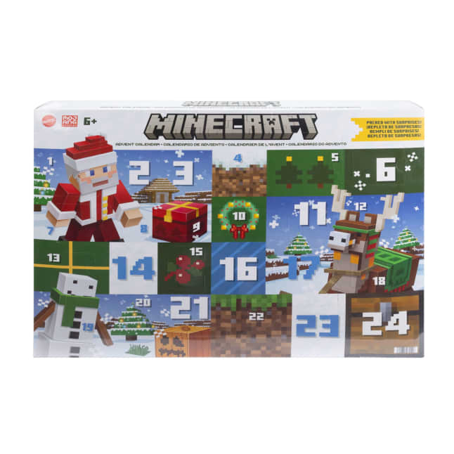 Minecraft-Calendrier de L’Avent-Figurines de 8,25Cm-17Accessoires - Imagen 1 de 6