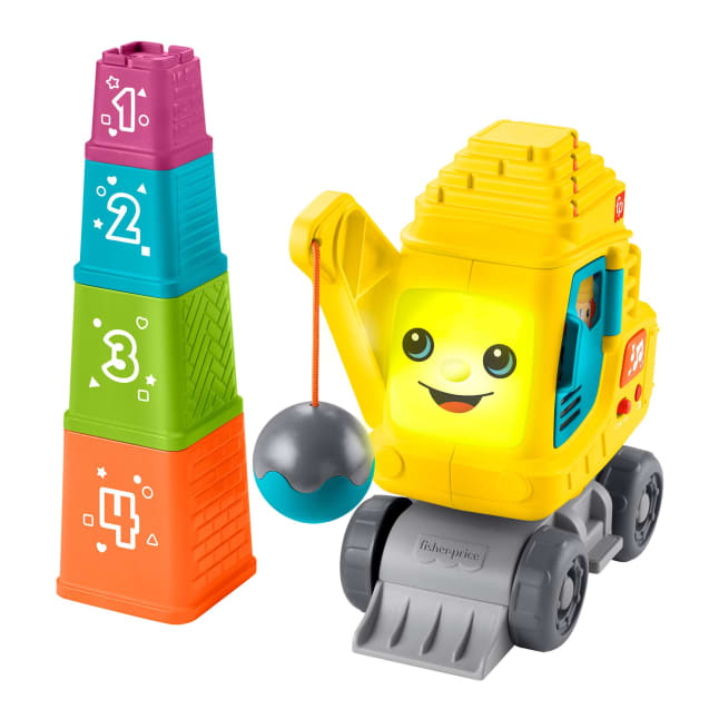 Fisher-Price  Grue Comptage et Empilage, Blocs, Lumières, Sons, Mult. - Image 1 of 5