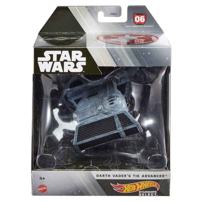 Hot Wheels Character Cars Veículo de brinquedo Vader TIE - Imagem 1 de 1