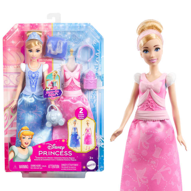 Princesses Disney  Poupée Mode  Histoires de Cendrillon2-en-1 - Image 1 of 6