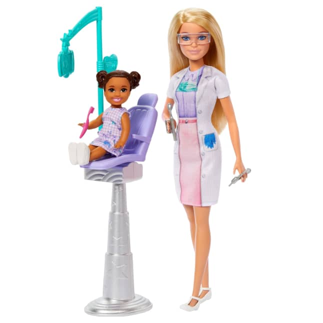 Barbie  Poupées  Poupée Mode dentiste, Poupée enfant, Accessoires - Imagen 1 de 6