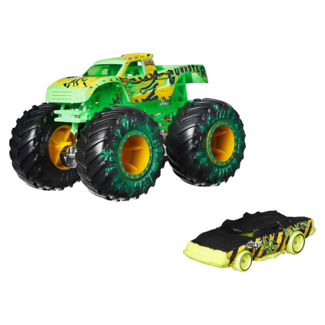 Hot Wheels Monster Trucks Vehículo de Juguete Camión Gunkster + Speed Bump - Image 1 of 5