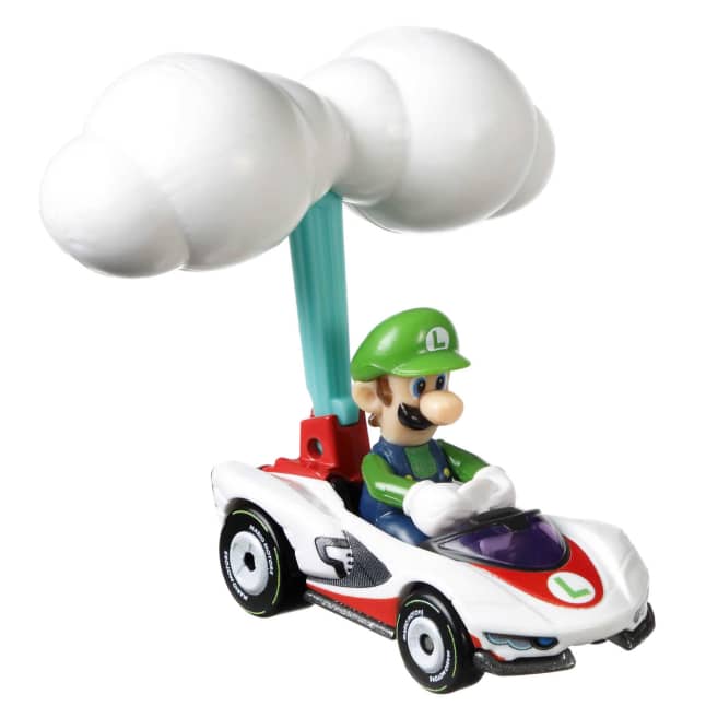 Hot Wheels Mario Kart Veículo de Brinquedo Luigi P-Wing com Cloud Glider - Image 1 of 4