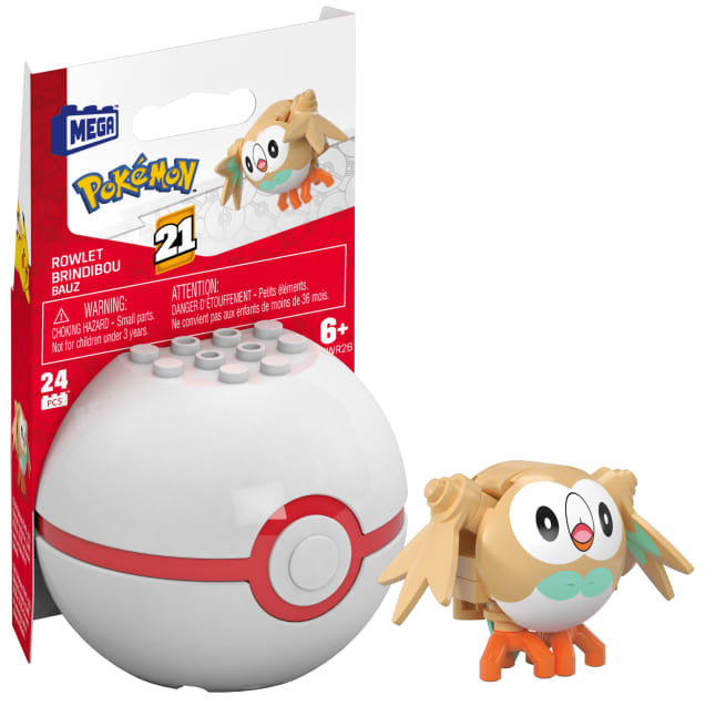 MEGA Pokémon Juguete de Construcción Pokébola Rowlett - Imagem 1 de 6