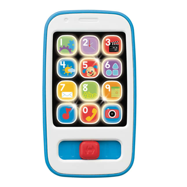 Fisher-Price Ríe y Aprende Juguete para Bebés Smartphone De Aprendizaje Azul - Imagen 1 de 4