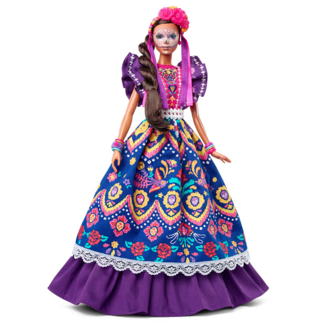 Barbie 2022 Día De Muertos Doll in Ruffled Dress And Calavera Face Paint - Image 1 of 6