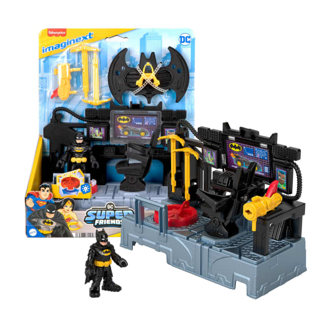 Imaginext DC Super Friends Bat Command Center Playset With Lights & Batman Figure - Imagen 1 de 6