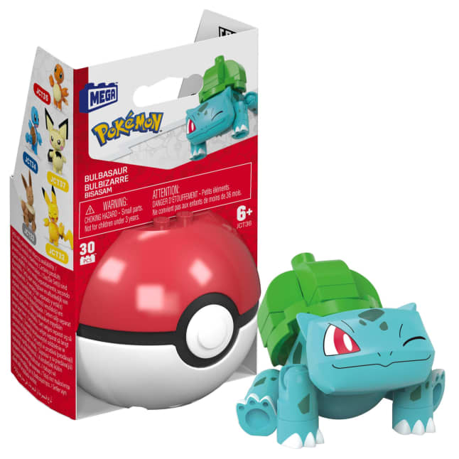 MEGA Pokémon Juguete de Construcción Pokébola Coleccionable Bulbasaur - Imagem 1 de 5