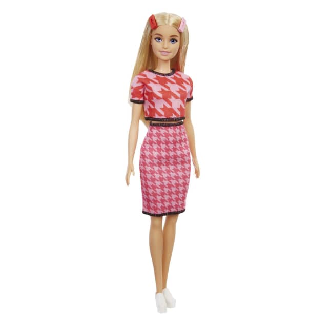 Barbie Fashionistas Doll, Blonde with Houndstooth Crop Top