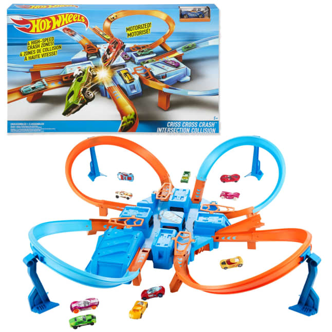 Hot Wheels Criss Cross Crash Track Set | Mattel