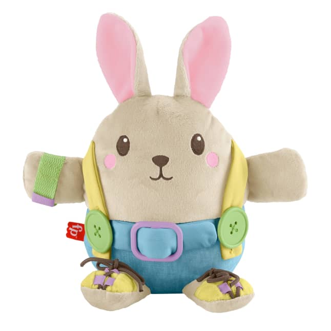 Fisher-Price Learn To Dress Bunny Plush Animal Doll Educational Activity Toy For Toddlers - Image 1 of 6
