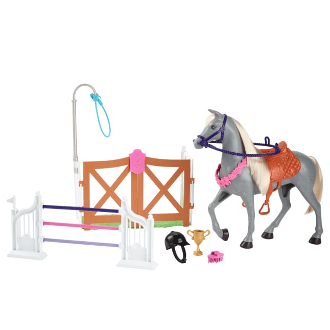 Barbie® Barbie World™ Coffret de Jeu Avec Accessoires Champion de Saut D’Obstacles - Imagen 1 de 6