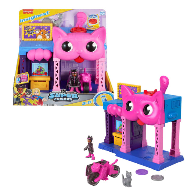 Imaginext DC Super Friends Catwoman Playhouse Playset With Figure & Accessories For Kids - Imagem 1 de 5