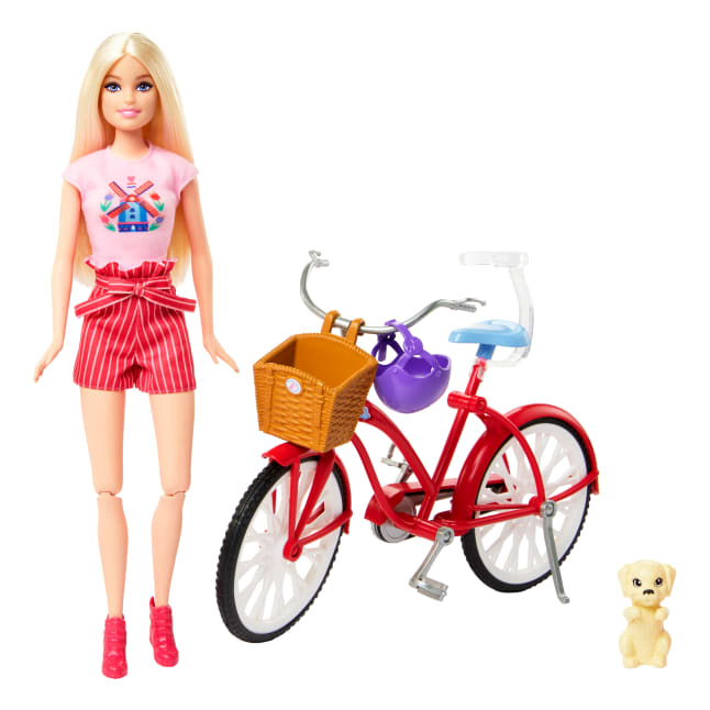 Barbie Pink Passport Holland Doll Set With Bicycle, Clothes, & Travel Accessories - Image 1 of 5