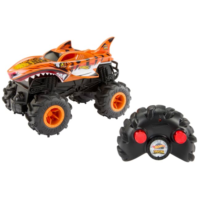 Hot Wheels Monster Trucks Téléguidé Hw Tiger Shark Rc, Échelle1:24 - Image 1 of 6