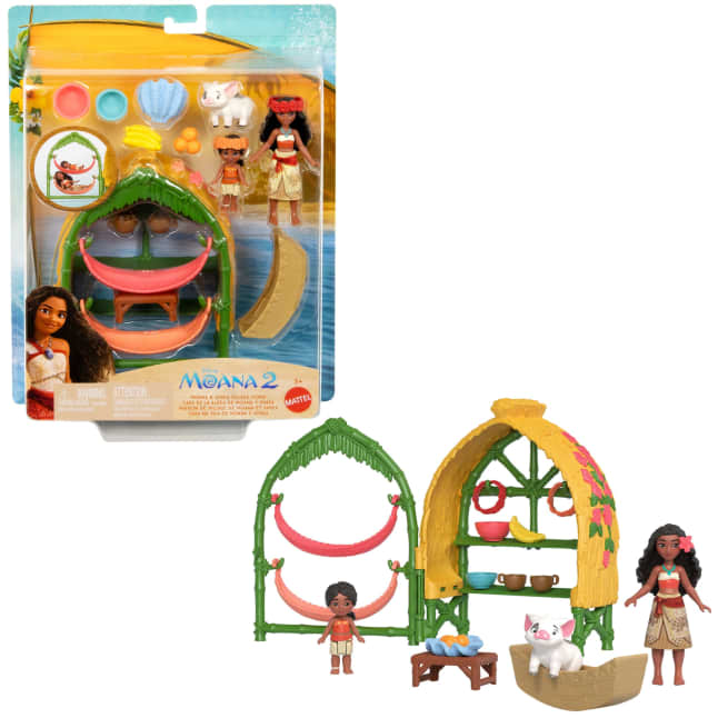 Moana 2 Set de Juego Hogar de Moana y Simea con Pua y Accesorios - Image 1 of 6