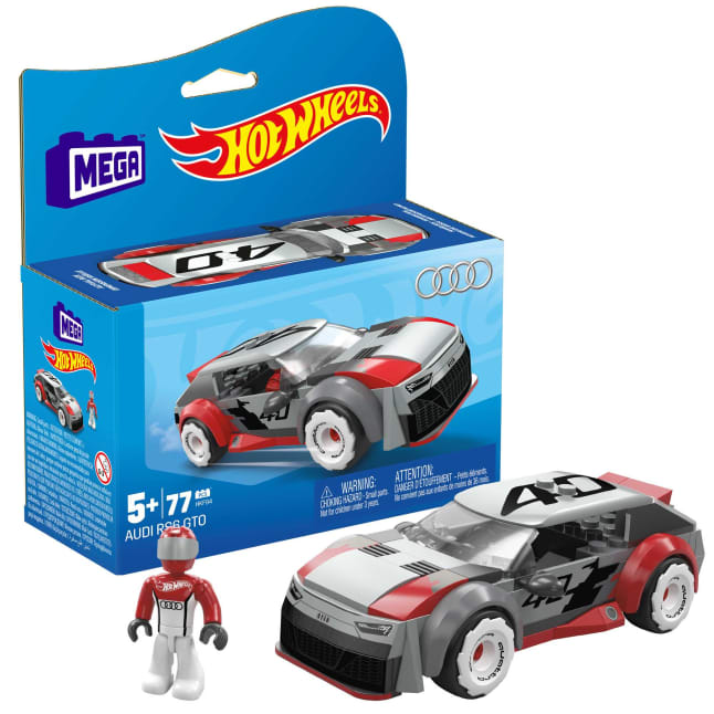 MEGA Hot Wheels Audi RS 6 GTO Concept Toy Car Building Kit With 1 Figure (77 Pieces) - Imagen 1 de 4