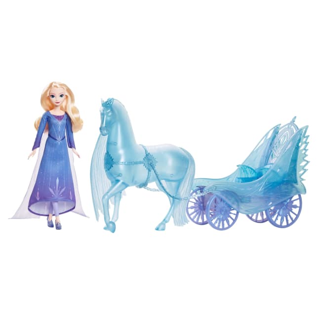 Disney Frozen Elsa Fashion Doll With Dress & Nokk With Adventure Carriage - Image 1 of 5