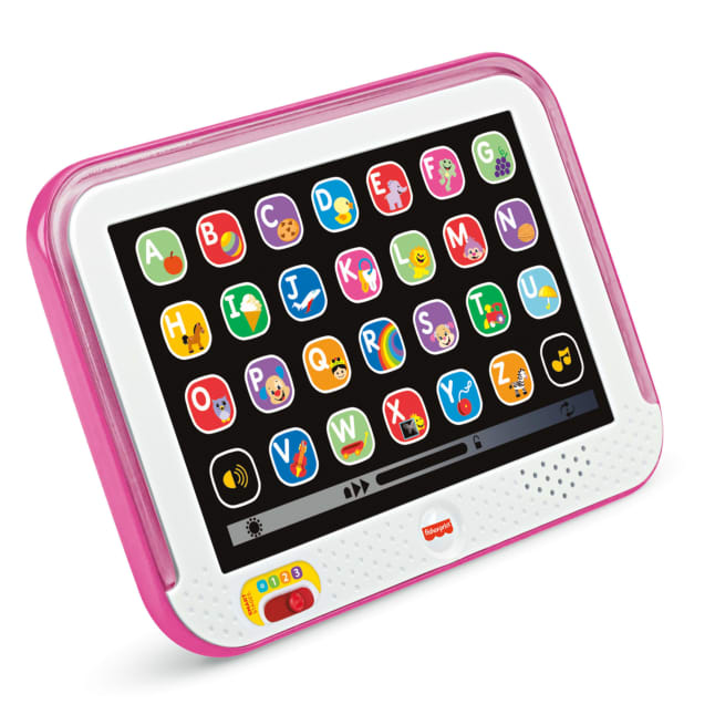Fisher-Price Ríe y Aprende Juguete para Bebés Tablet De Aprendizaje Crece Conmigo Rosa - Imagen 1 de 3