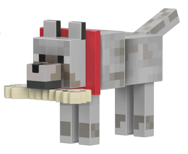 Minecraft Diamond Wolf Action Figure With Accessories, 5.5-inch Toy Collectible - Image 1 of 5