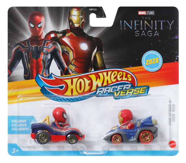Hot Wheels RacerVerse Veículo de Brinquedo Homem de Ferro e Aranha de Ferro - Imagen 1 de 2