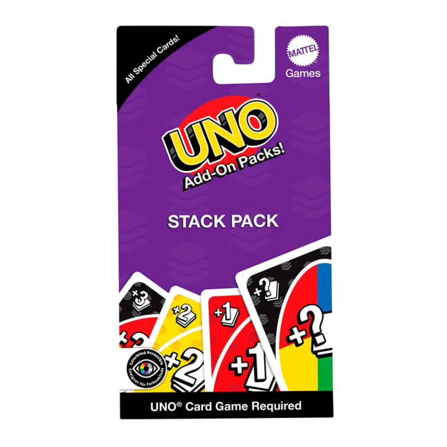 UNO Add-On-Packs Stack Pack Card Game For Kids, Family & Game Nights, Travel, Camping & Parties - Image 1 of 6