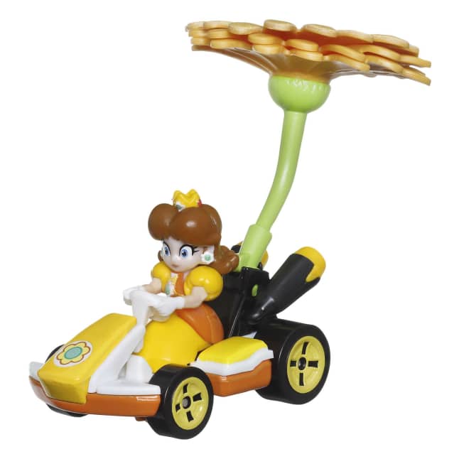 Hot Wheels Mario Kart Veículo de Brinquedo Princesa Dasiy Padrão Kart com Flower Glider - Image 1 of 5