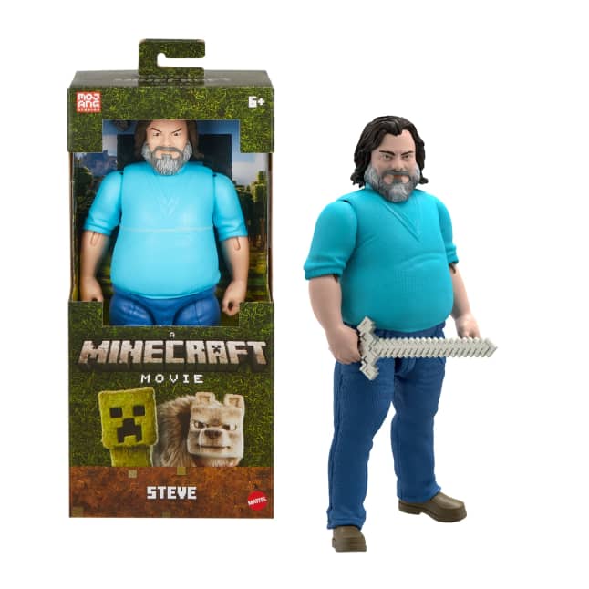 Minecraft-Figurine Articulée Steve-Taille de 30 Cm et Inspirée du Film - Image 1 of 6