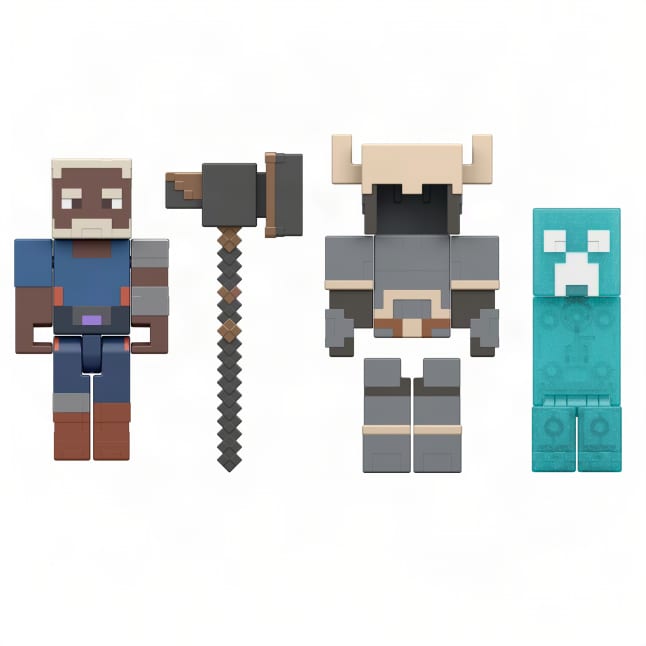 Minecraft Dungeons II Action Figures & Accessories Multipack, 3.25-inch Scale & Pixelated Design - Imagen 1 de 6