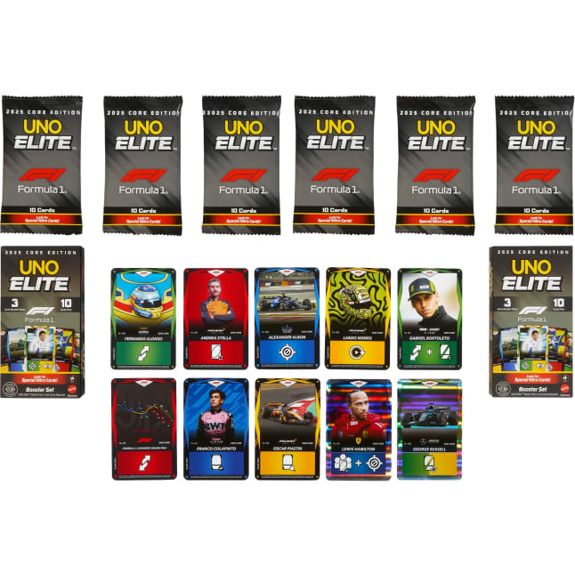 UNO Elite Formula 1 2025 Core Edition Booster Set 2 Pack - Imagem 1 de 4