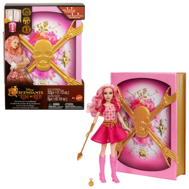 Disney's Descendants: The Rise Of Red The Sorcerer's Cookbook Doll & Playset, Surprise Reveals - Image 1 of 6