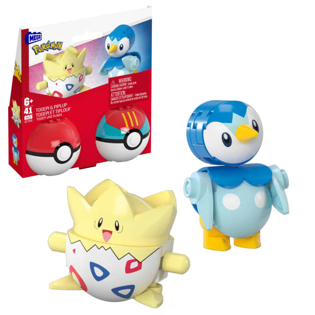 Mega-Coffret Pokémon Togepi et Tiplouf-Avec 2Poké Balls et 41Pièces - Imagen 1 de 6