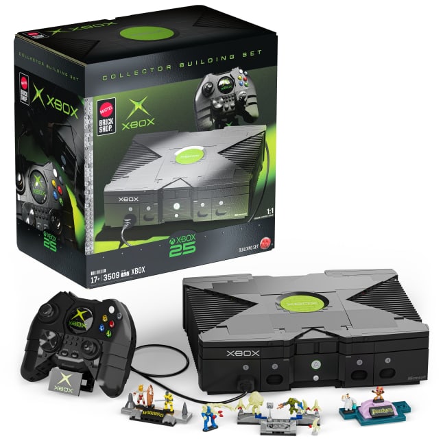 Mattel Brick Shop Microsoft-Coffret de Construction Xbox Originale - Imagen 1 de 